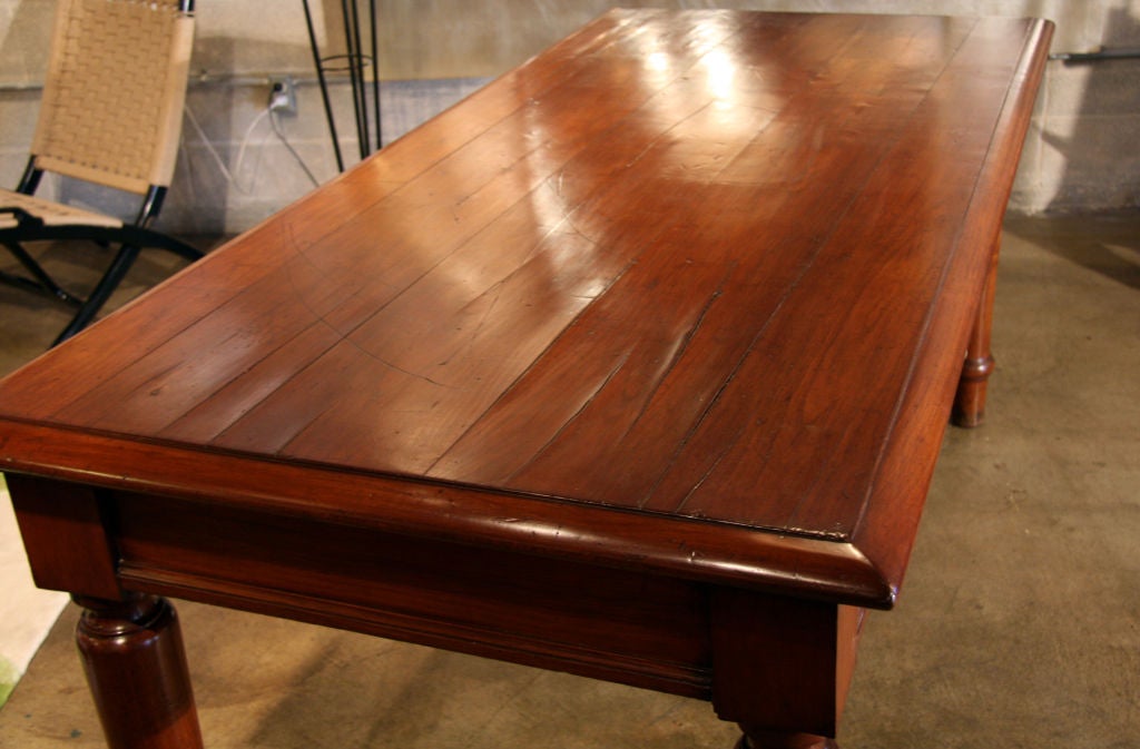 Wood Italian Table in cherry wood. 1920s For Sale