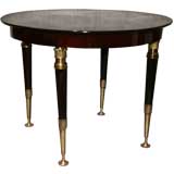 Italian Game Table wih Brass Accents