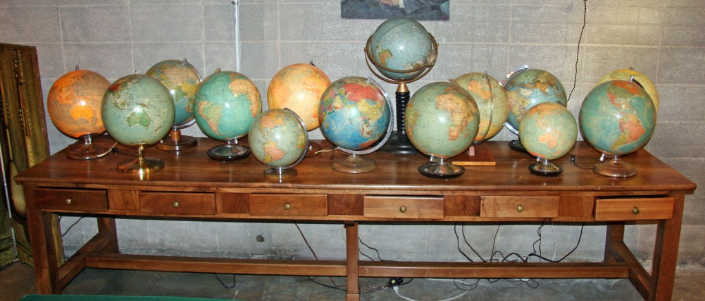 Swedish & German Glass Globes In Good Condition In Los Angeles, CA