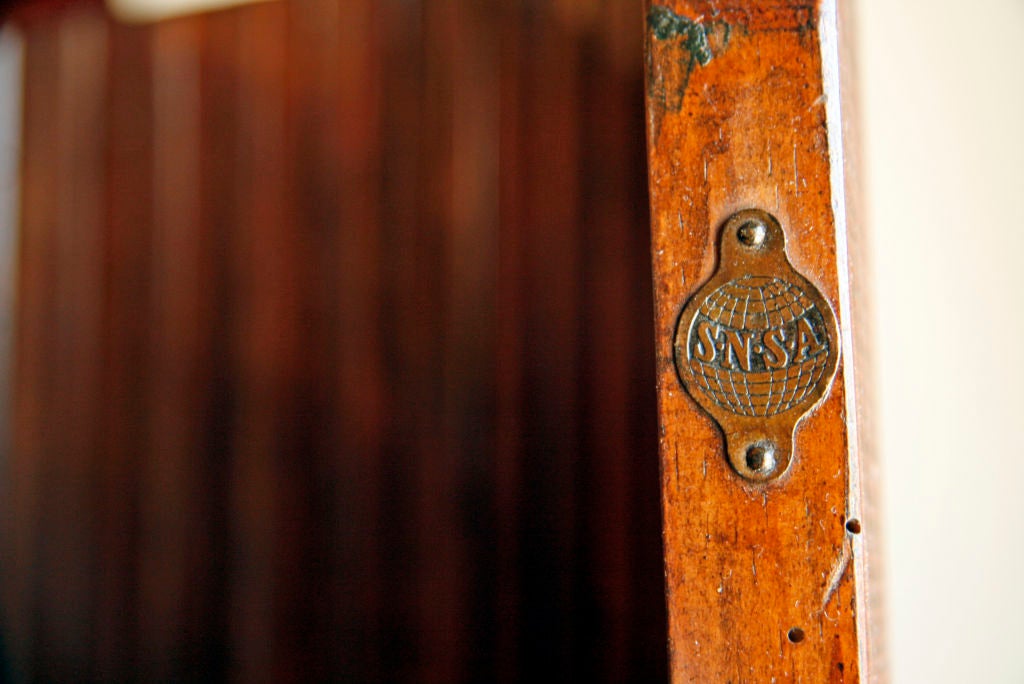 20th Century Undulating Wood Screen