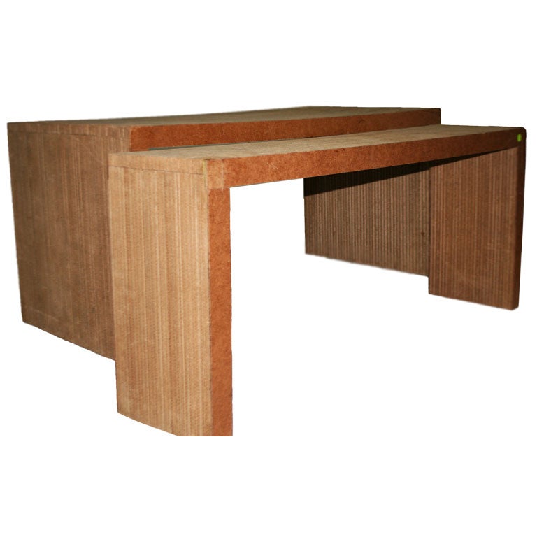 Frank Gehry's Easy Edges Sofa Table