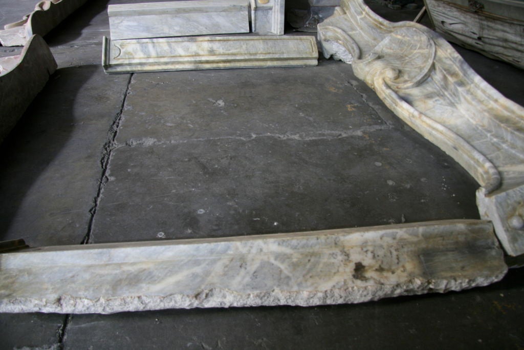 19th C. Italian Marble Fireplace For Sale 3