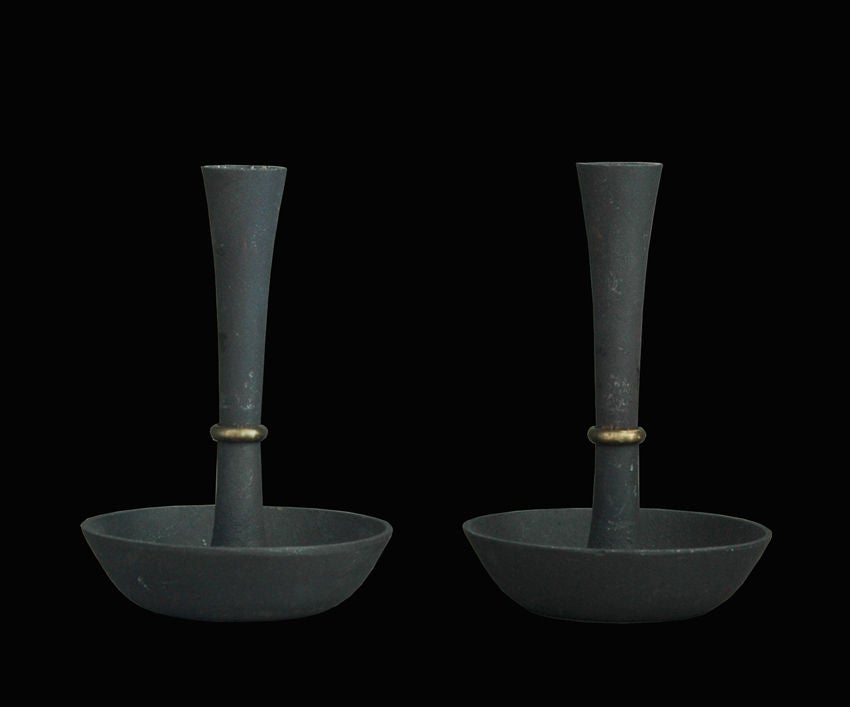 JHQ for Dansk Black Iron Candleholders
