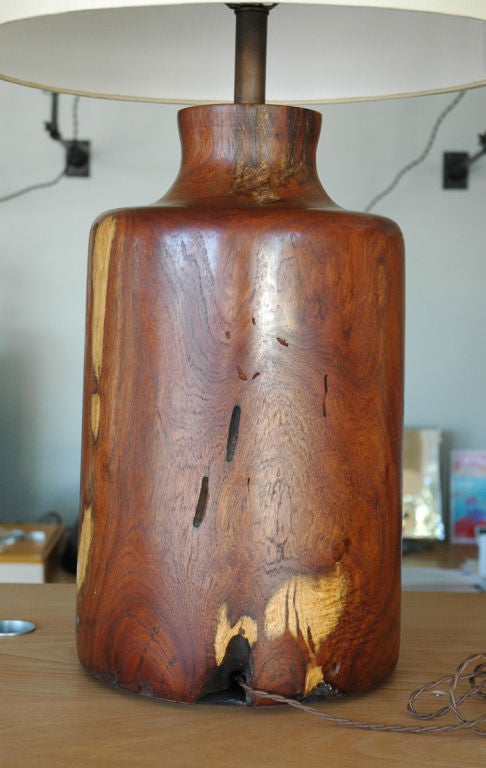 American Redwood Burl Table Lamp
