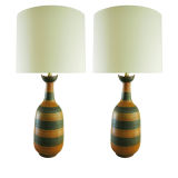 Pair of Bitossi for Raymor Ceramic Lamps