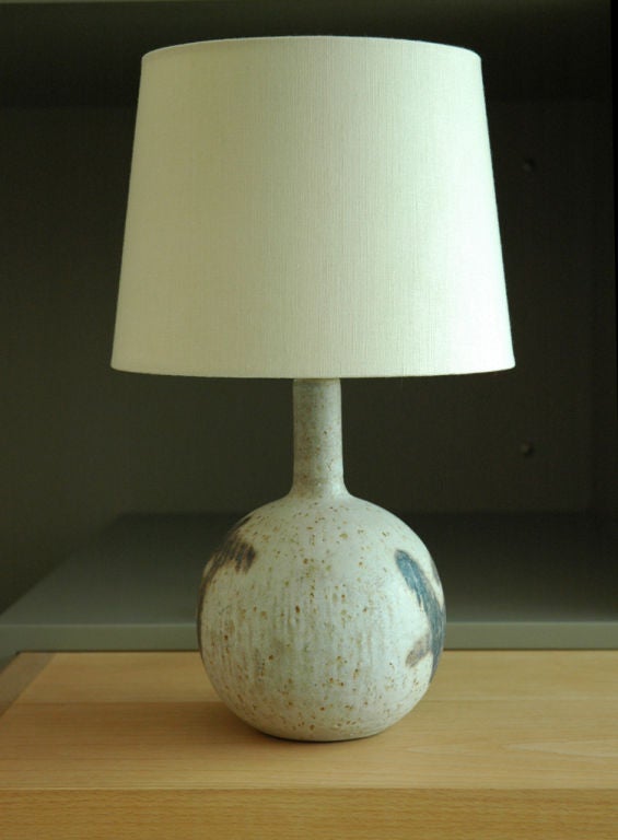 Danish Ceramic Lamp at 1stdibs