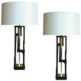 Pair of Custom Modeline Table Lamps