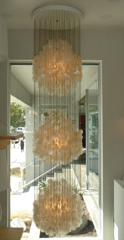 Danish Verner Panton Three-Tier Hanging Light  - Large