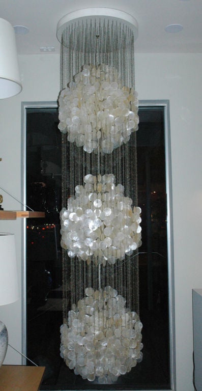 Verner Panton Three-Tier Hanging Light  - Large In Excellent Condition In Los Angeles, CA