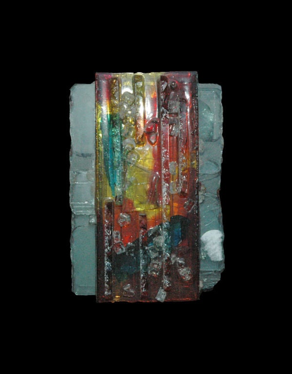 Dutch Molded Glass Sconce