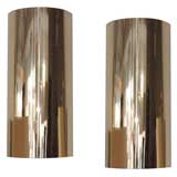 Pair of  Polished Copper Sconces