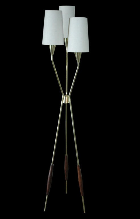 Gerald Thurston Three Leg Floor Lamp for Lightolier