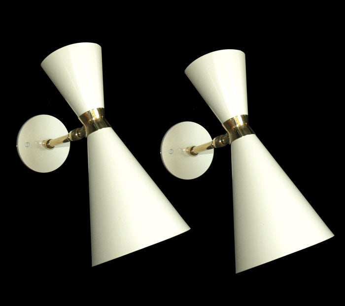 Italian Double Cone Sconces