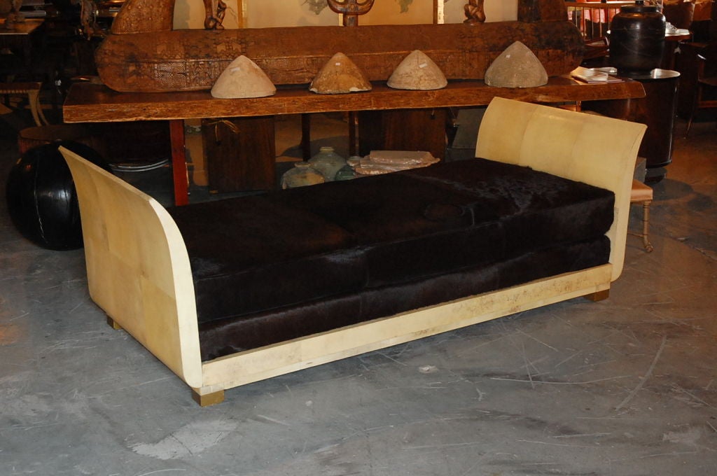 Parchment Chaise Lounge 3