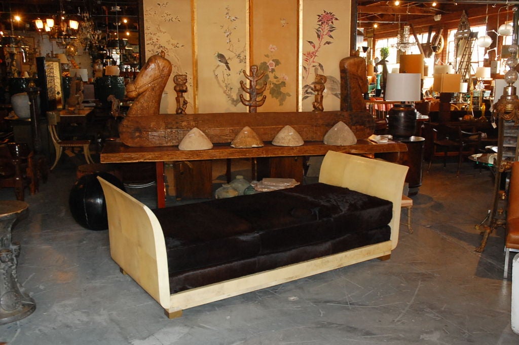 Parchment Chaise Lounge 2