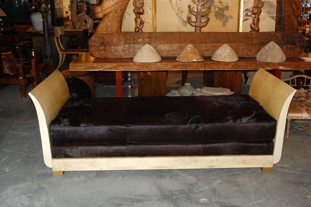 Parchment Chaise Lounge 1
