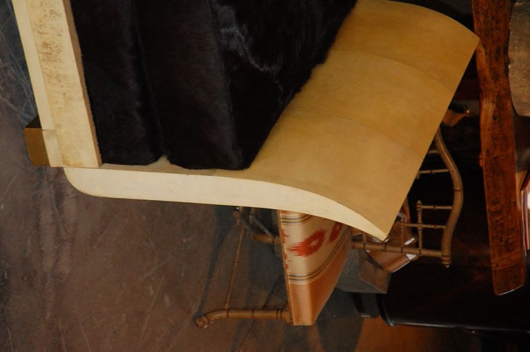 Mid-20th Century Parchment Chaise Lounge