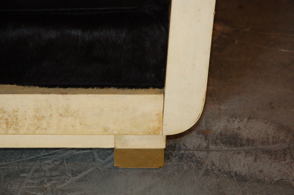 Unknown Parchment Chaise Lounge