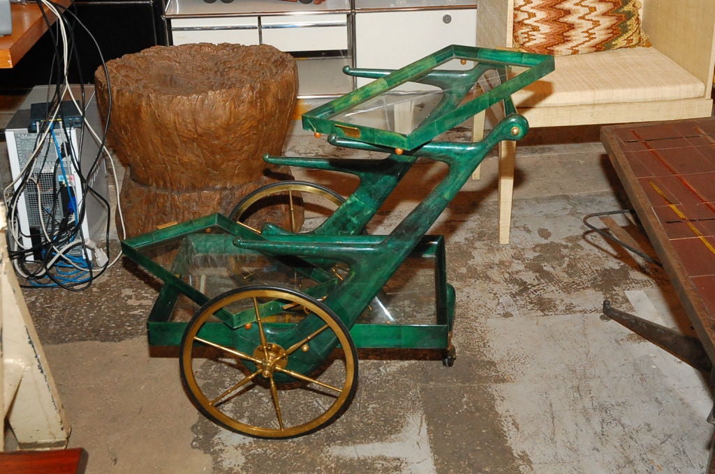 Italian Aldo Tura Bar Cart