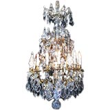 Fine French 19th century Baccarat crystal chandelier