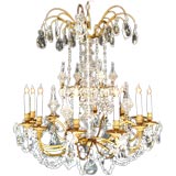 Antique French 19th century 12-light Marie Antoinette style chandelier.