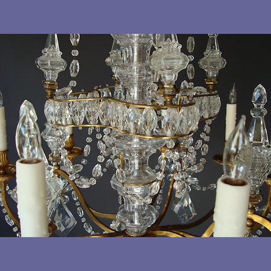 French 19th century 12-light Marie Antoinette style chandelier.