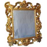 Very Fine Italian 19th century carved and water gilt mirror