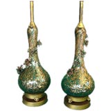 Vintage Pair of 1960's Murano lamps.