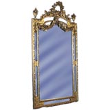 French 19th century gilt panelled mirror