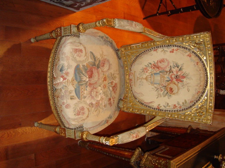 Three- piece salon set  with aubusson covering – cica 1900
FOR MORE INFORMATION, PLEASE VISIT WWW.CONNOISSEURANTIQUES.COM
