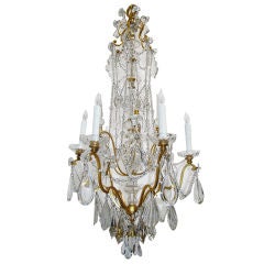 French 19th century baccarat crystal chandelier