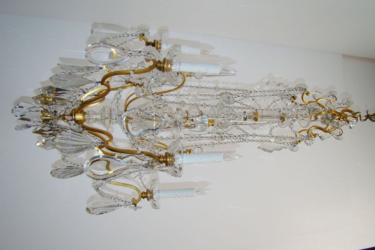 French 19th century baccarat crystal chandelier