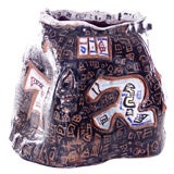 Unique hand thrown ceramic form by Ynez Johnston