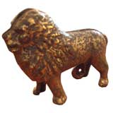 Cast Iron Lion Bank