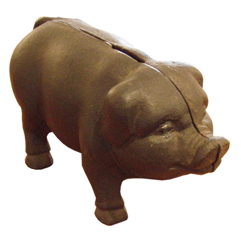 Cast Iron Pig Bank