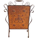 Vintage Copper Fireplace Screen