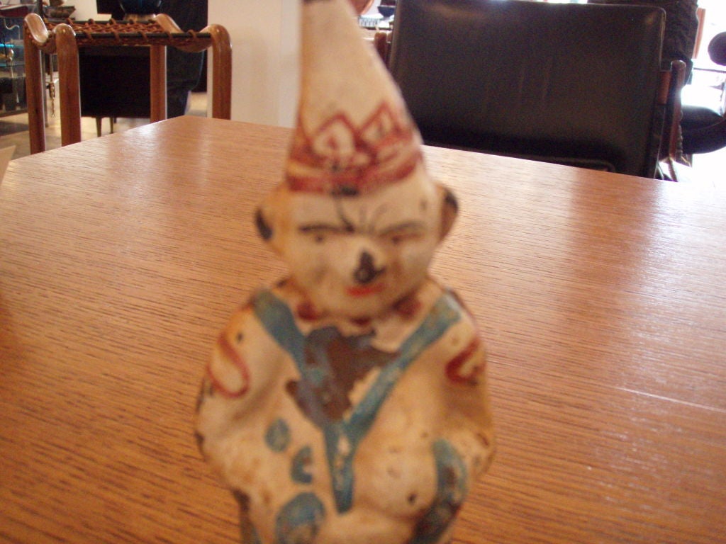 American Vintage Cast Iron Clown Bank