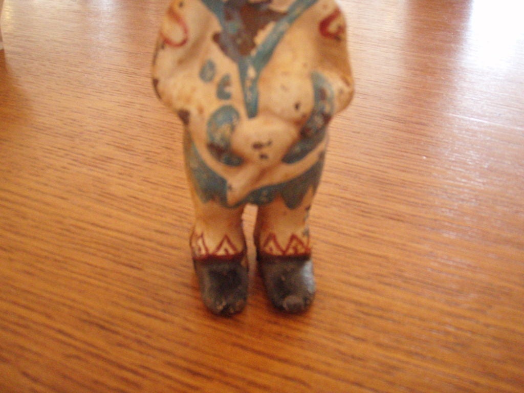 20th Century Vintage Cast Iron Clown Bank