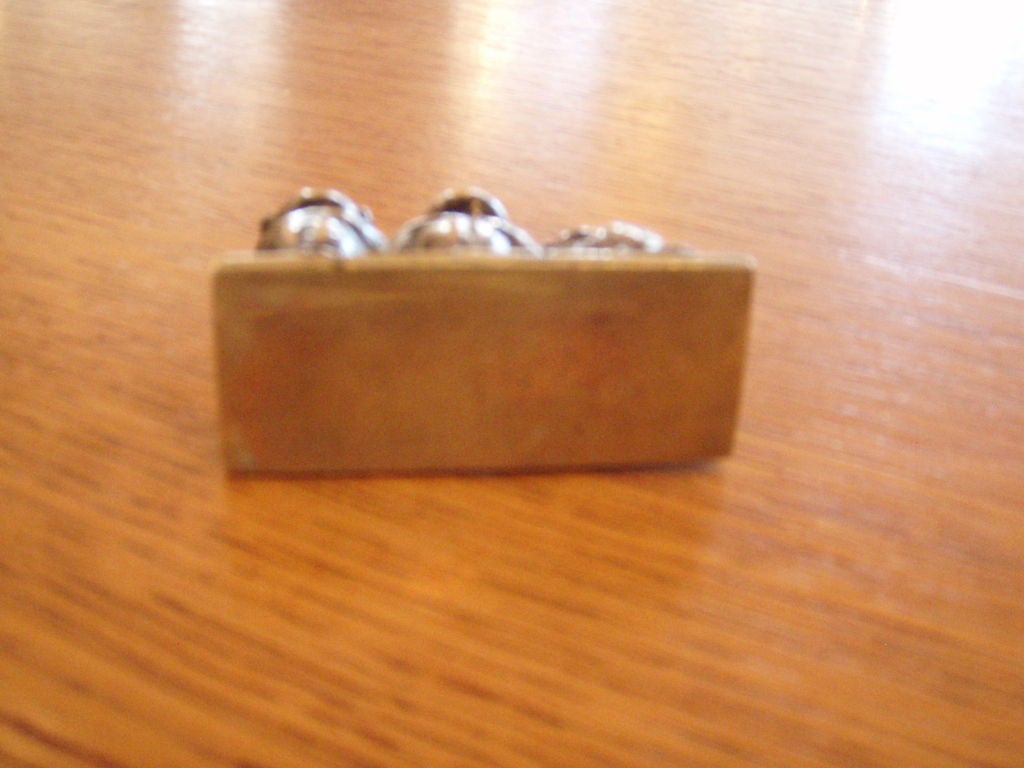 Solid Brass & Copper Three Wise Monkeys 1