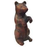 Vintage Cast Copper Bear Bank