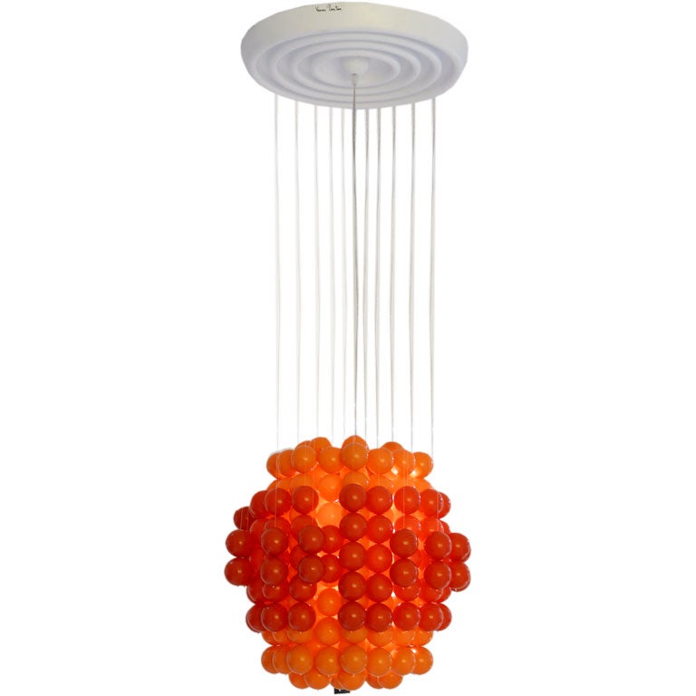 Verner Panton Red 
Orange Ball Light