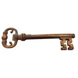 Antique Large Skeleton Key Corkscrew