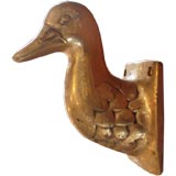 Brass Duck Head Coat Hook