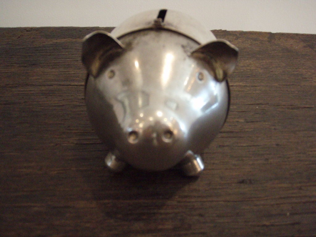 napier silver piggy bank