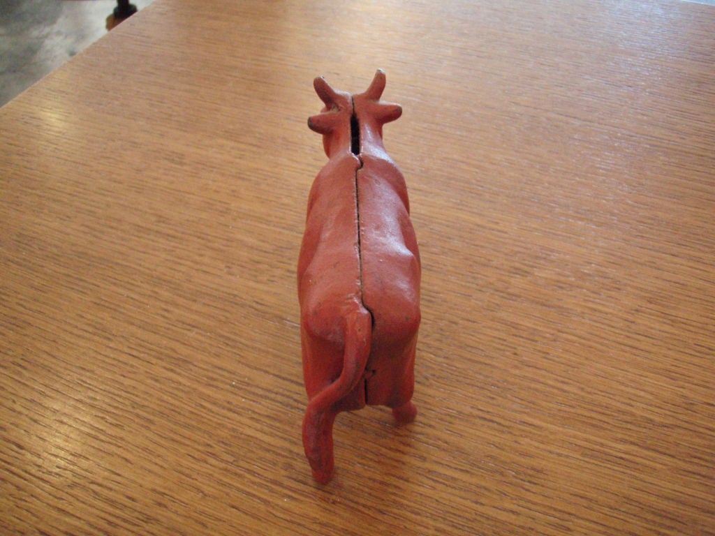 American Vintage Cast Iron Cow Bank