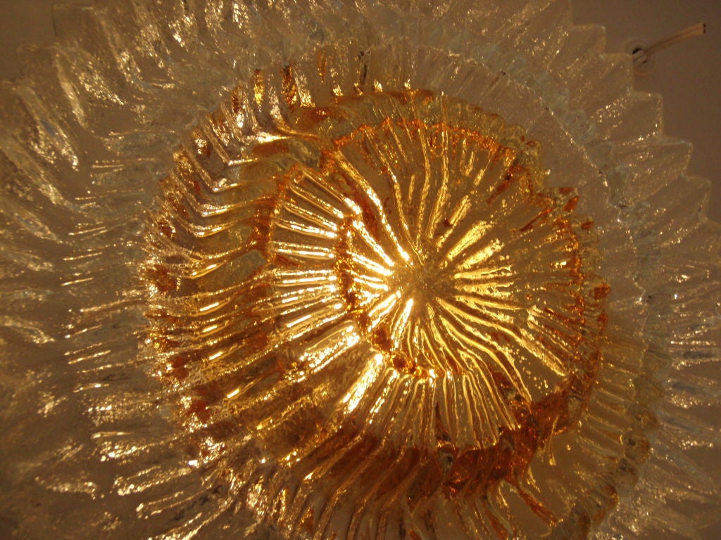 Pair of Italian Glass Sunburst Sconces 1