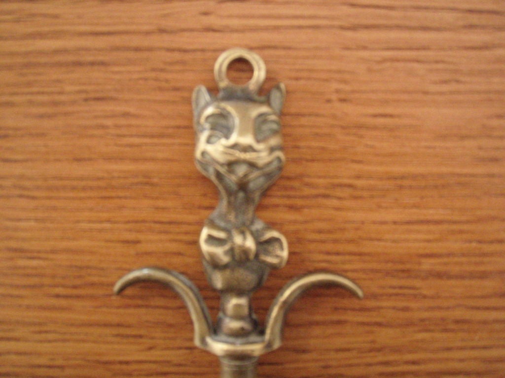 American Brass Cheshire Cat Cork Screw