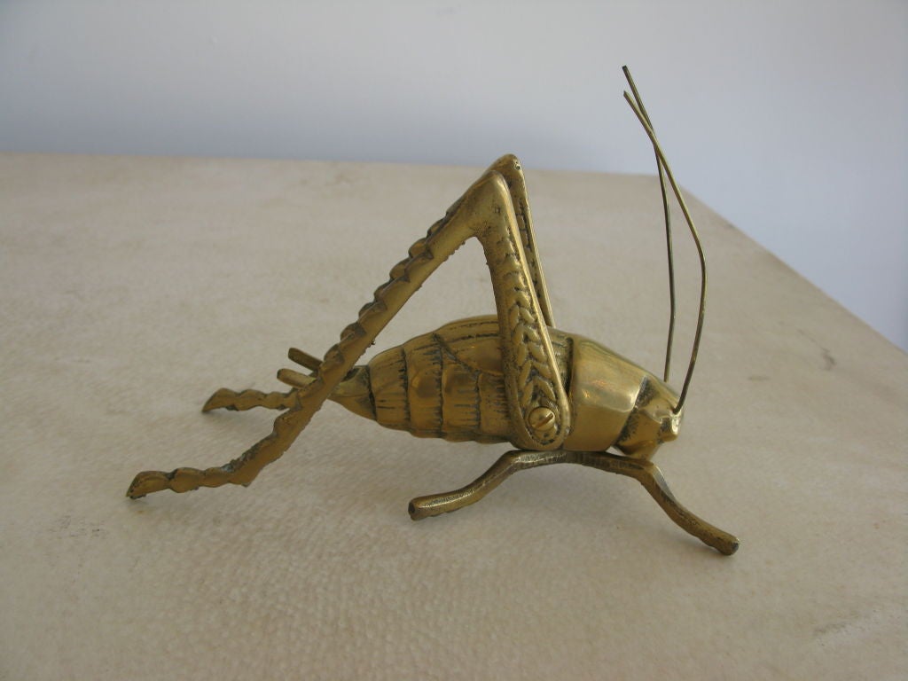 Mid-20th Century Solid Brass Cricket