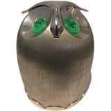 Metal Napier Owl Bank