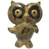 Standing Earthenware Pottery Owl